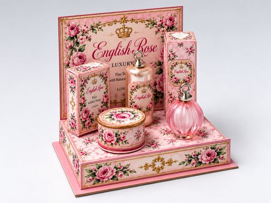English Rose Perfumery Display Stand