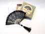Boxed black Mourning Fan No1