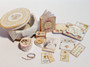 Kit - 1/12th dollhouse wedding/bridal hat/keepsake box & haberdashery-Vintage