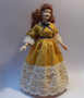 Mustard and Navy Dress for doll to wear