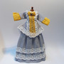 Blue and mustard Morning Suit for doll to wear