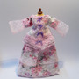 Pink Floral Lace Morning Suit for doll to wear