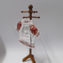 Dolls House child's Victorian dress with apron on hanger