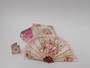 Shabby Chic Floral Fan with Box