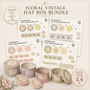 Download - Floral Vintage Hat Box Bundle - all 4 kits