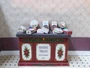 Round Box filled with Christmas decorations/baubles (CD4)