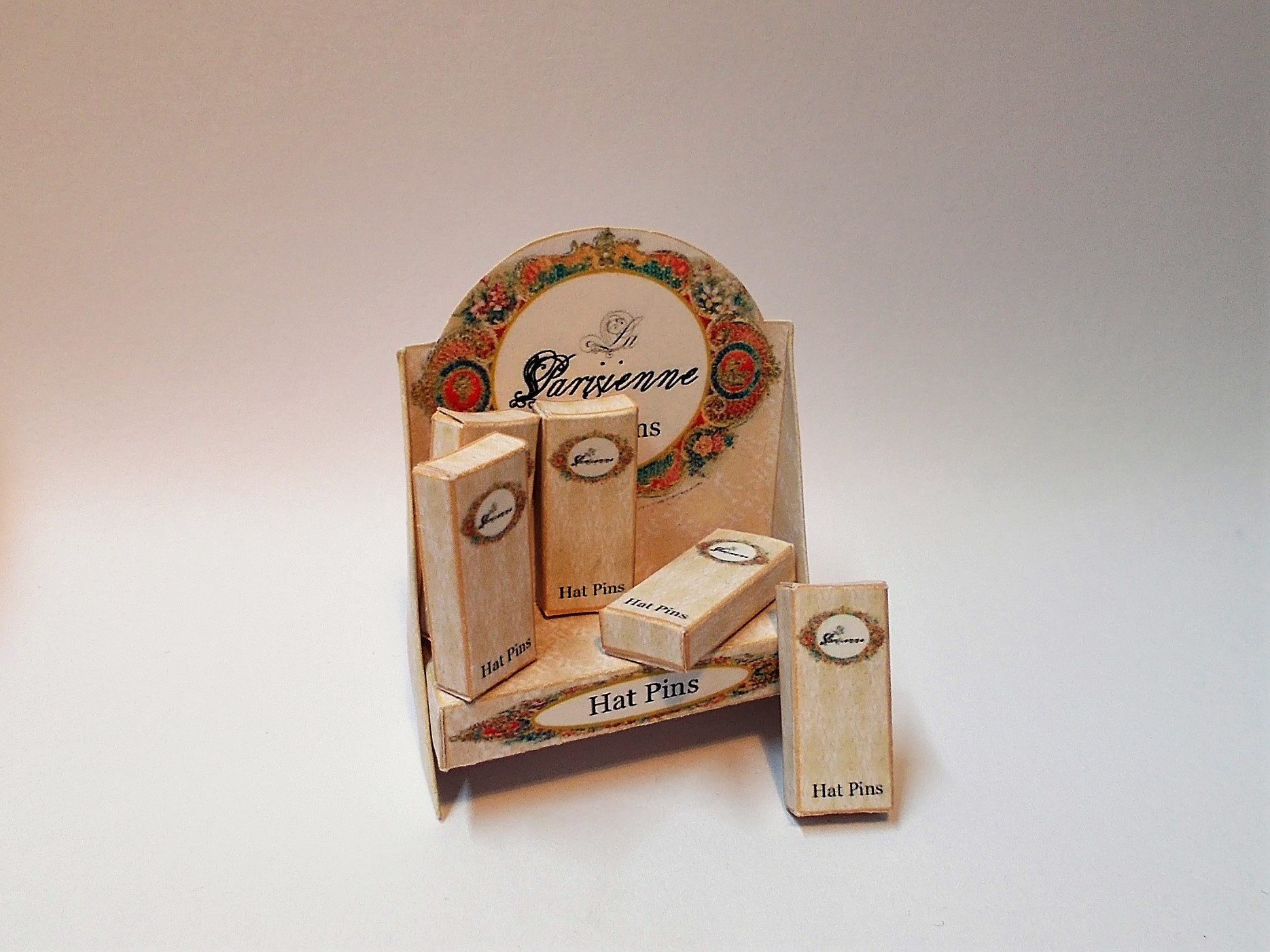 dollhouse miniature 1/12th scale hat pin box