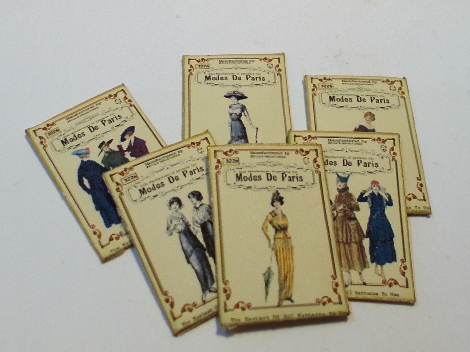 Kit - 6 Edwardian Dressmaking sewing pattern packs - ZENA'S MINIATURES