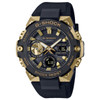 G-Shock Stay Gold Series G-Steel Connected Solar Metallic Gold and Black Resin Strap Watch | GSTB400GB1A9