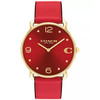 COACH Elliot Red Sunray Dial Red Leather Strap 36mm 14504249