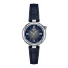 Tissot Desir Quartz Blue Dial Leather Strap 28mm T1520101603801