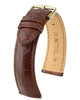 HIRSCH DUKE Alligator Embossed Calfskin Watch Strap 01028110-2-18mm Brown
