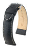 NQR HIRSCH BOSTON Buffalo Calfskin Watch Strap 01302050NQ-2-18mm Black
