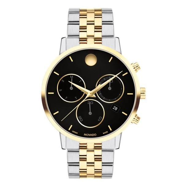 Movado Museum Classic Black Dial Two-Tone Stainless Steel  display picture 3
