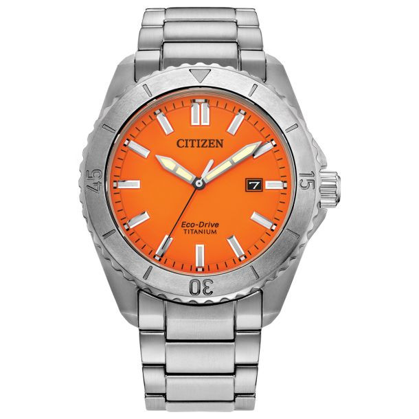 Citizen Eco-Drive Brycen Super Titanium Orange Dial 41mm AW1840
