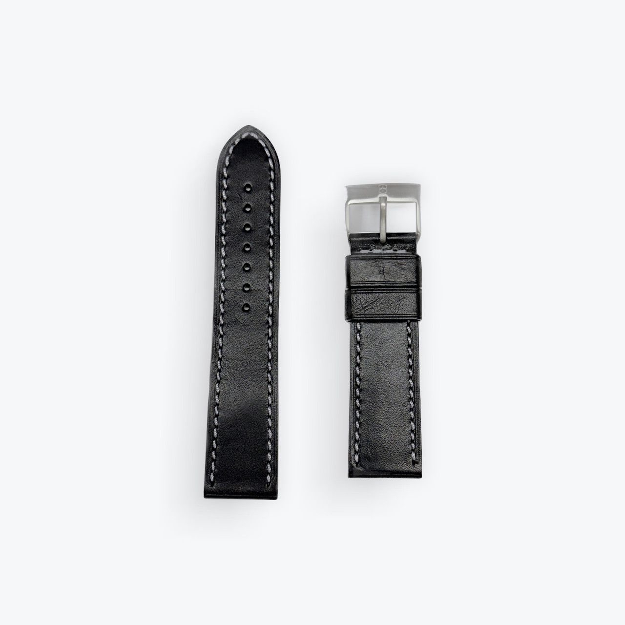 Swiss Army Vintage Ambassador XL Black Leather Strap 23mm 001598