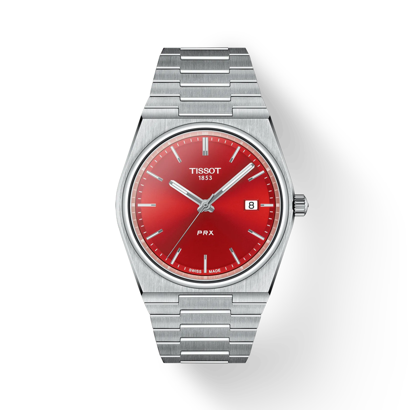 Tissot PRX Quartz | Red Dial Stainless Steel Bracelet 40mm