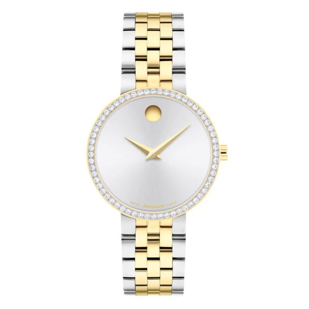 Movado Museum Classic Diamond Accent 2 Tone 0608067  display picture 3