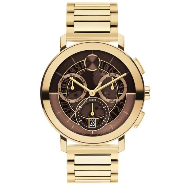 Movado BOLD Evolution 2.0 Brown Dial Gold-Tone 3601265  display picture 2