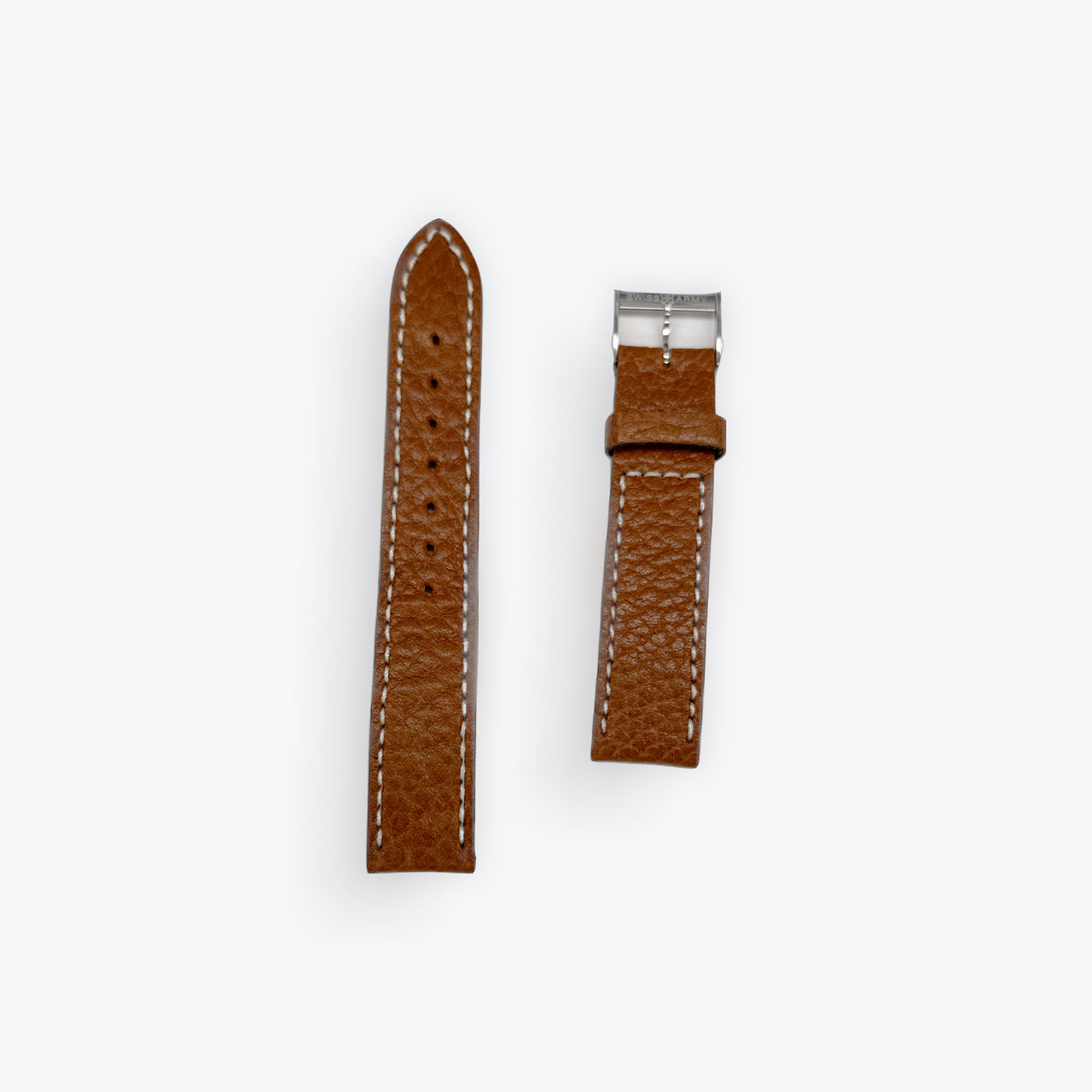 Swiss Army Vintage Officer Mid-Size Brown Leather Strap 17mm 21507