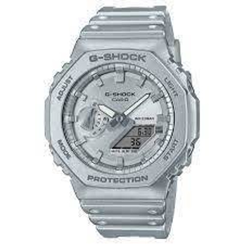 CASIO G Shock Analog Digital Metallic Silver Resin Watch GA2100FF-8A