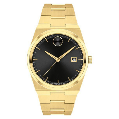 Movado BOLD Quest Black Dial Gold-Tone Bracelet 40mm 3601223