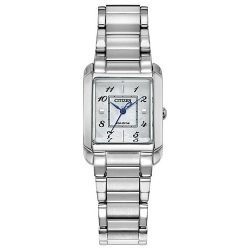 Citizen Bianca White Dial Stainless Steel Bracelet Watch 22mm - EW5600-52D