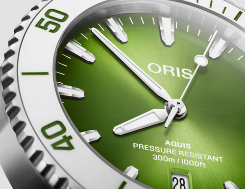 Oris Aquis Date Taste of Summer Green Dial 01 733 7787 4137-07 8 22 04peb Oris Aquis Date Taste of Summer Green Dial 01 733 7787 4137-07 8 22 04peb