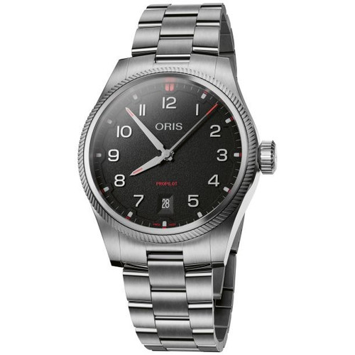 Oris ProPilot Date Black Dial Stainless Steel Bracelet 01 733 7805 4164-07 8 20 04LC