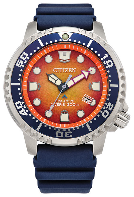 Citizen ProMaster BN0169-03X Orange Dial 44mm, Stainless Steel Case, Rubber Band