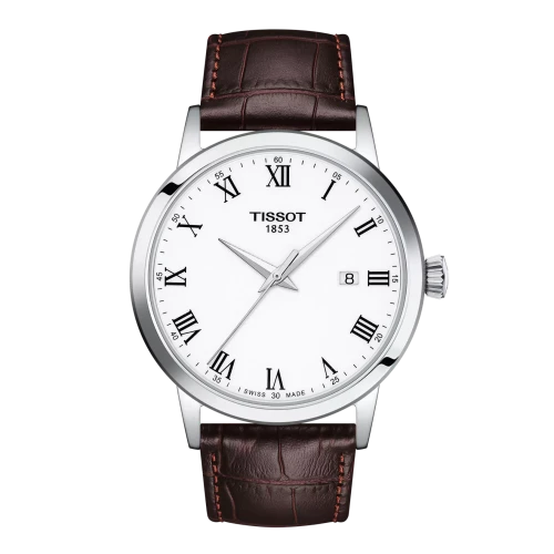 Tissot Classic Dream Quartz | White Dial Leather Band 42mm | T1294101601300