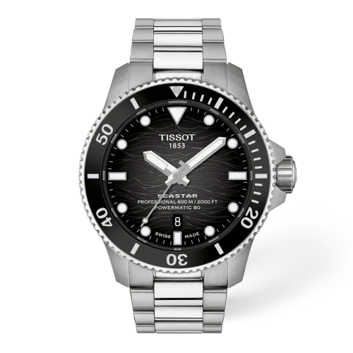 Tissot Seastar 2000 Powermatic 80 44mm Gray T1209071105100