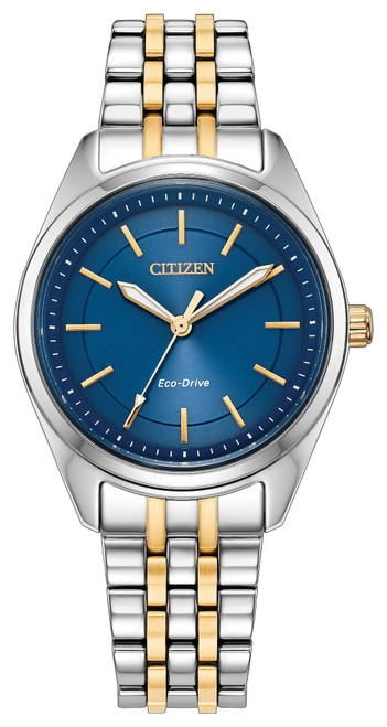 Citizen Peyton Two Tone 30mm Blue Dial EM1234-53L