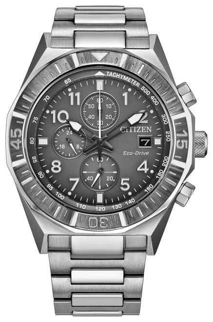 Citizen Nighthawk 42mm Gray Dial Chrono CA0890-54H