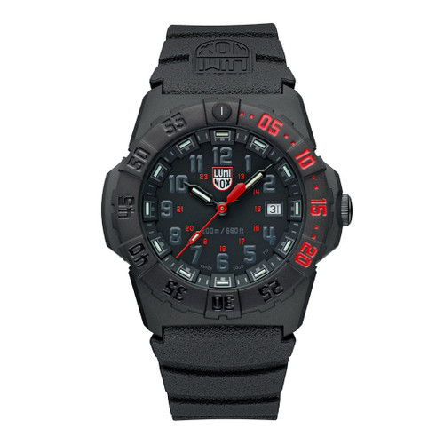 Luminox Navy SEAL 44mm Black & Red Dial XS.3565