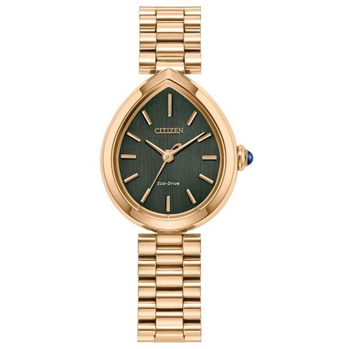 Citizen L Rainell Green Dial Rose Gold-Tone EM1203-57X