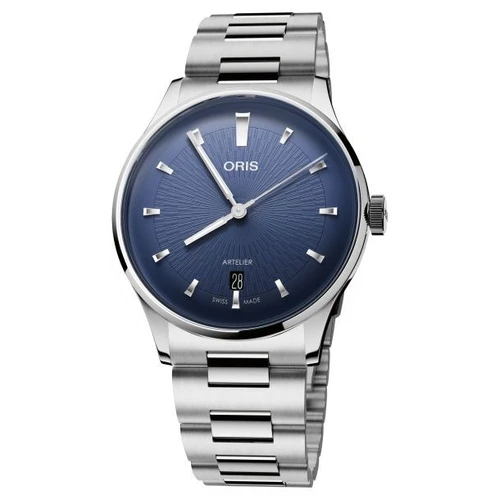 Oris Artelier Date Automatic 38mm Blue Dial 01 733 7810 4055-07 8 20 20