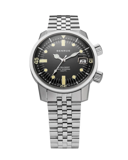 Benrus Ultra Deep 36.5mm Black Dial