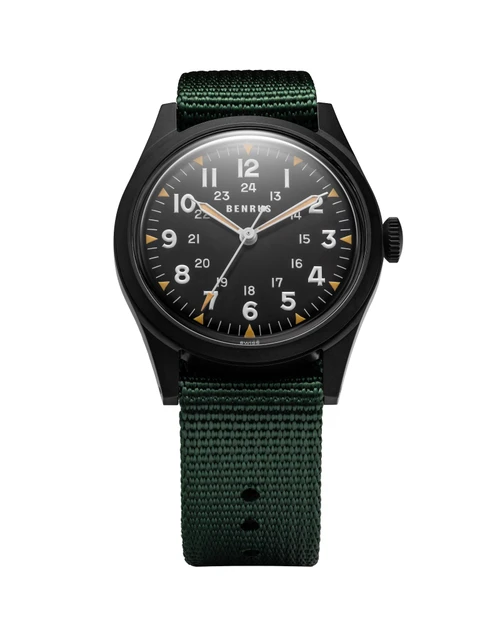 Benrus DTU Phantom 38mm Black Dial