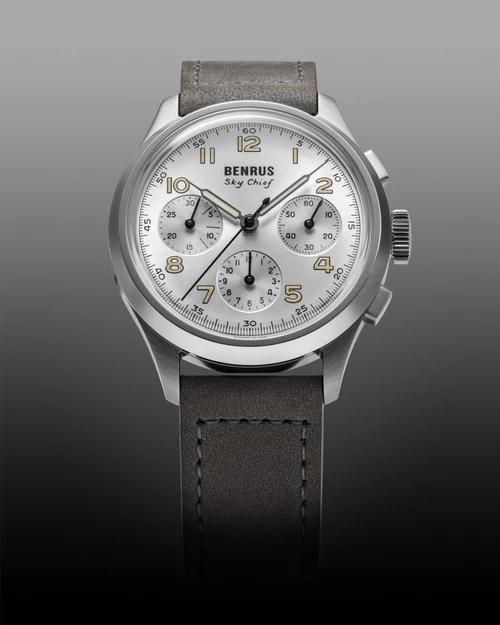 Benrus Sky Chief Cirrus White Chronometer 36mm COSC