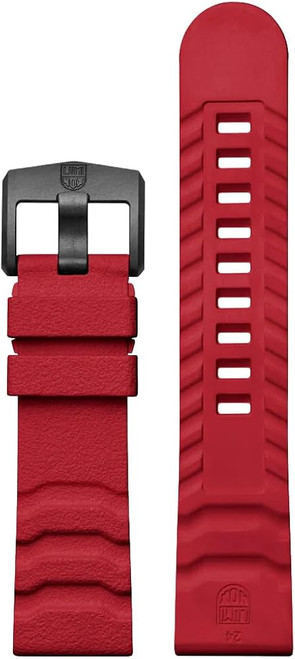Luminox 24mm Red Rubber Strap FEX.3800