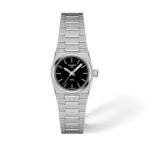 Tissot PRX 25mm Black Dial Diamonds T13701401105600