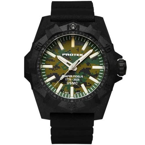 Protek USMC Aggressor Tactical Pro 45mm Green Dial PT4105SFC
