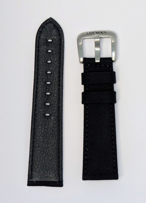 Locman Mens 25mm Black Cordura Strap CINA0FO24BKCON0