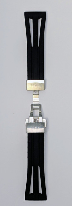Locman Mens 23mm Black Rubber Strap CIN0544BK23SIAD