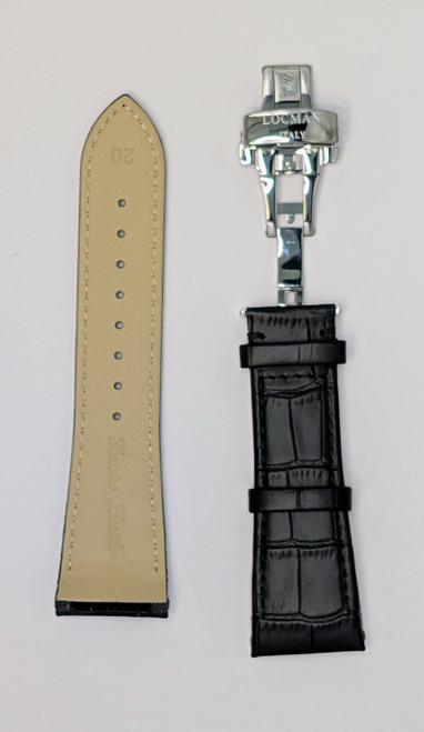 Locman Mens 20mm Black Leather Strap CIN0510BK26PSSD
