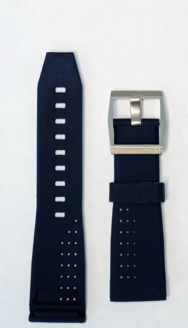 Locman Mens 24mm Blue Rubber Strap CIN0200BL24SIAS