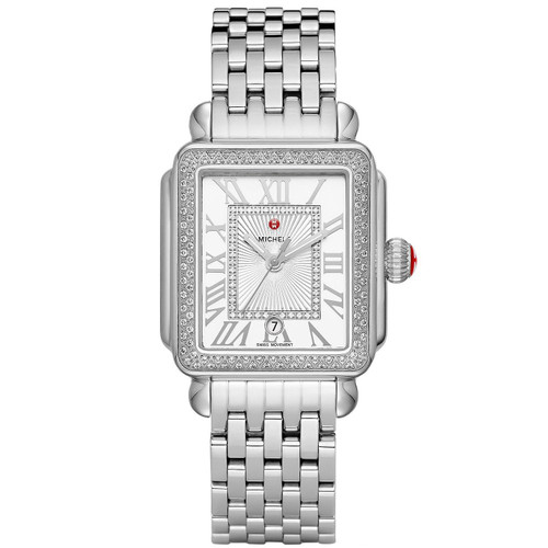 Michele  Deco Madison Stainless Steel Diamond Watch  MWW06T000163 #51963