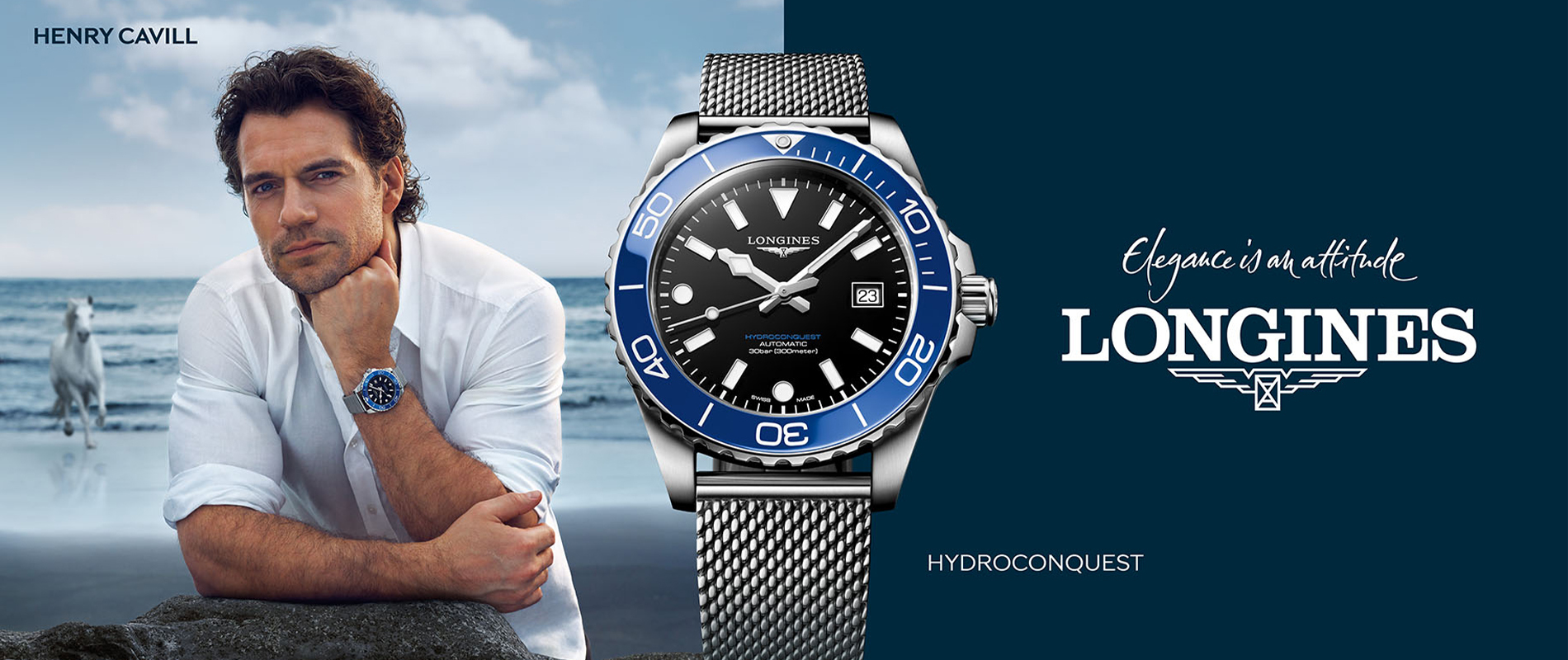Longines, Hydroconquest, conquest, heritage, swiss watch, automatic, 