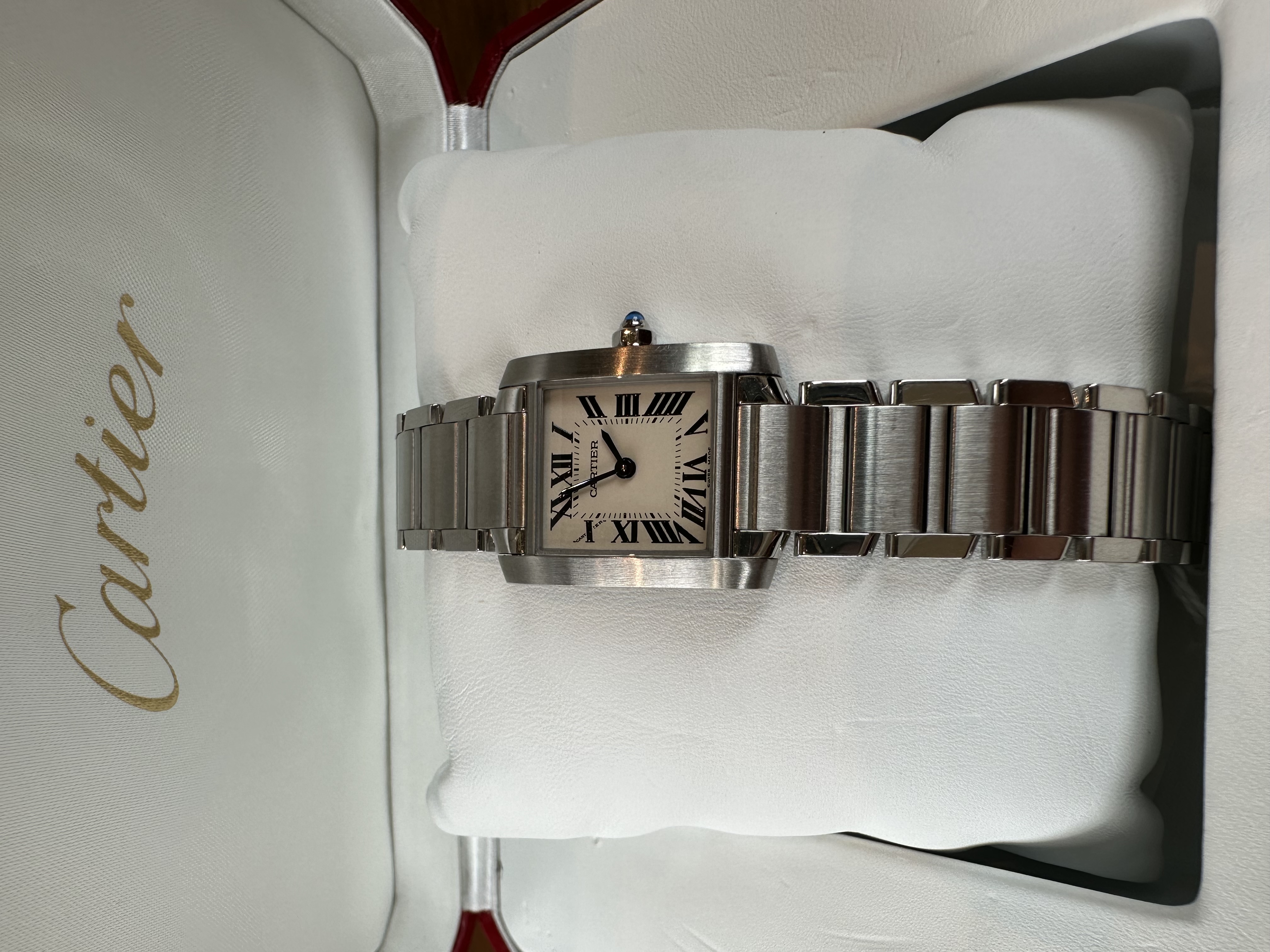 Cartier Vintage Tank Française Reference W51002Q3, A Stainless Steel  Automatic Wristwatch With Date, Circa 2000 Available For Immediate Sale At  Sotheby's